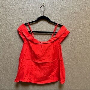Paper Crown Vibrant Red Camisole Top